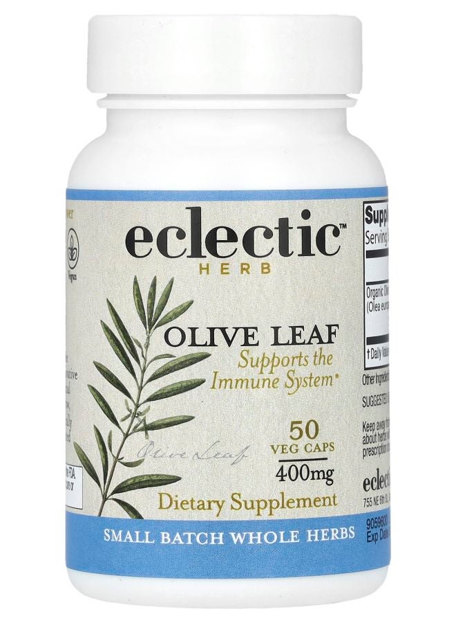 Eclectic Freeze Dried Olive Leaf 400 mg 50 Veg Caps