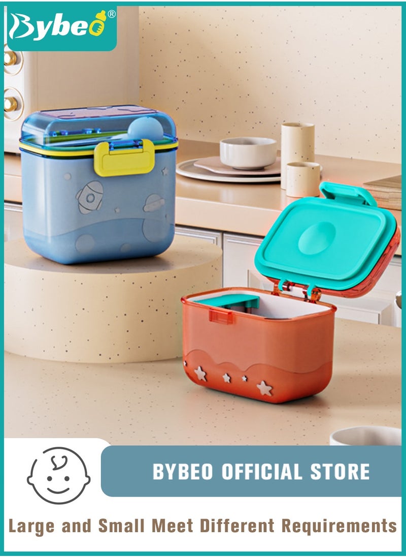 Bybeo 2PCS Baby Formula Dispenser Container, Baby Milk Powder Container, Food Candy Fruit Snack Storage Container with Scoop and Visual scale, BPA Free  - Image 1