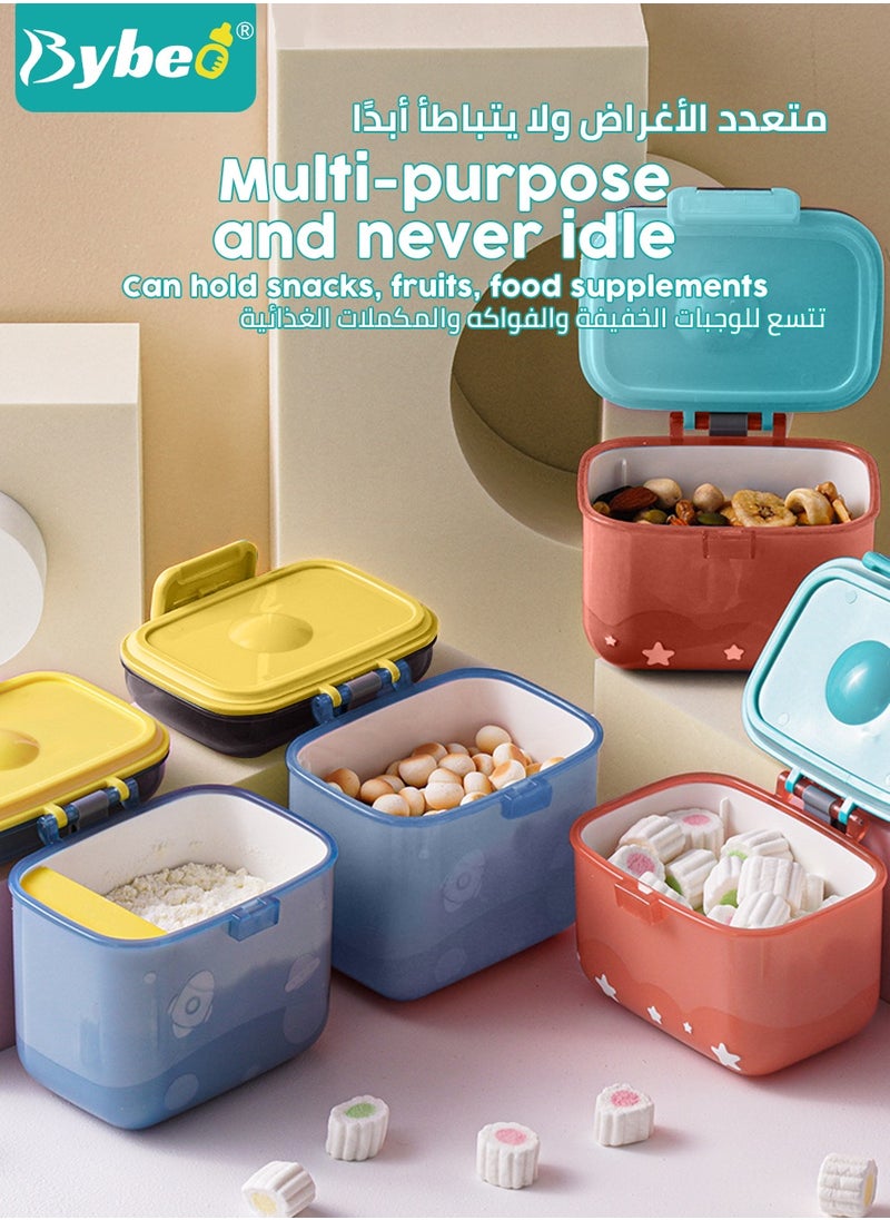 Bybeo - 2PCS Baby Formula Dispenser Container, Baby Milk Powder Container, Food Candy Fruit Snack Storage Container with Scoop and Visual scale, BPA Free - Image 1