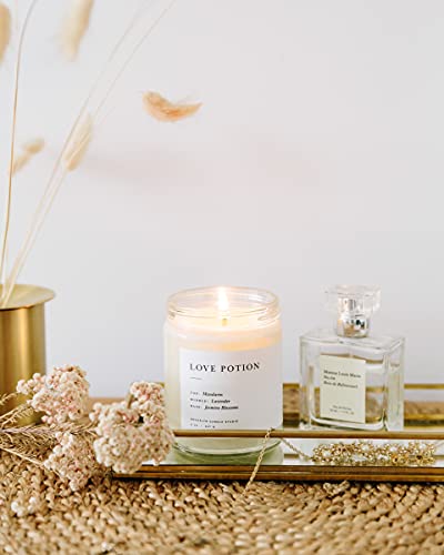 Brooklyn Candle Studio Love Potion Jar Candle - Luxury Scented Candle, Vegan Soy Wax, Hand Poured in The USA, 50 Hour Slow Burn Time - 7.5oz - Image 3