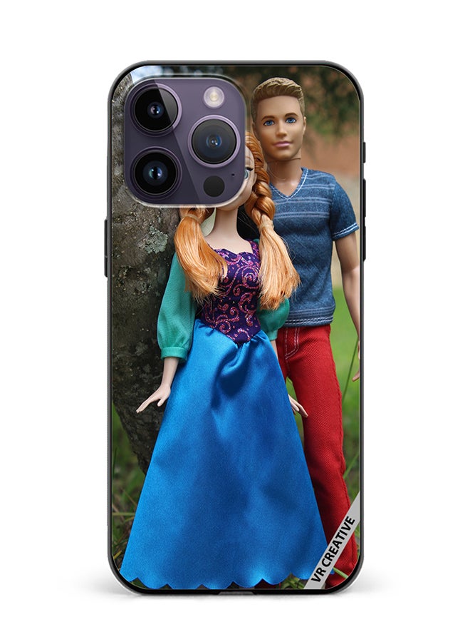 VR CREATIVE Protective Case Cover For Apple iPhone 15 Pro Max Barbie With Boy Design Multicolour - Image 1