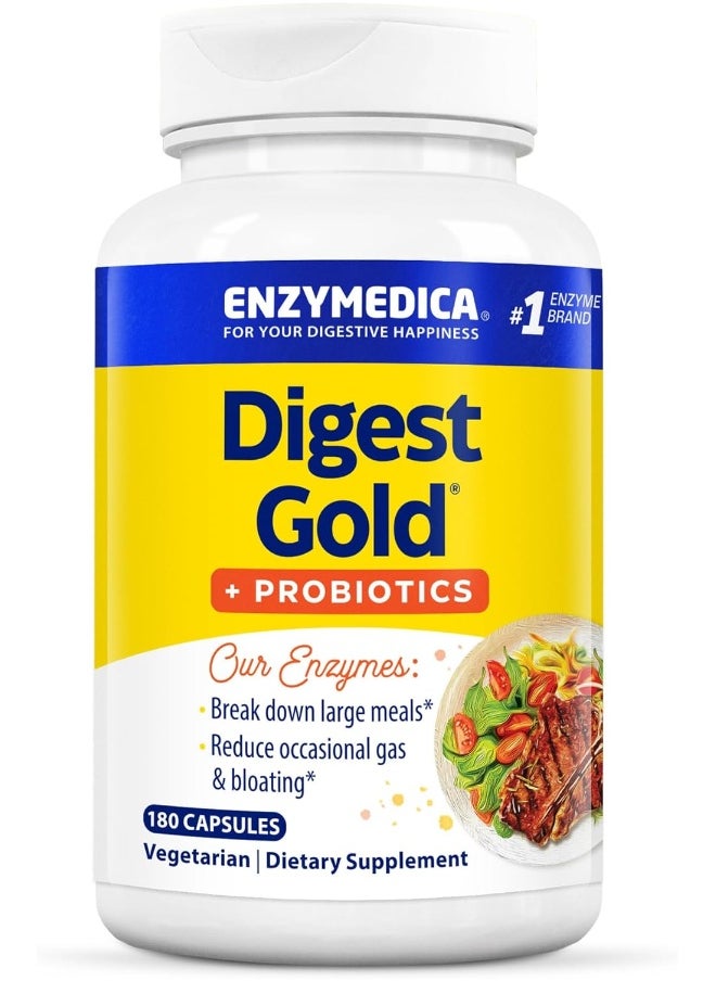 ENZYMEDICA Digest Gold + Probiotics 180 Capsules 