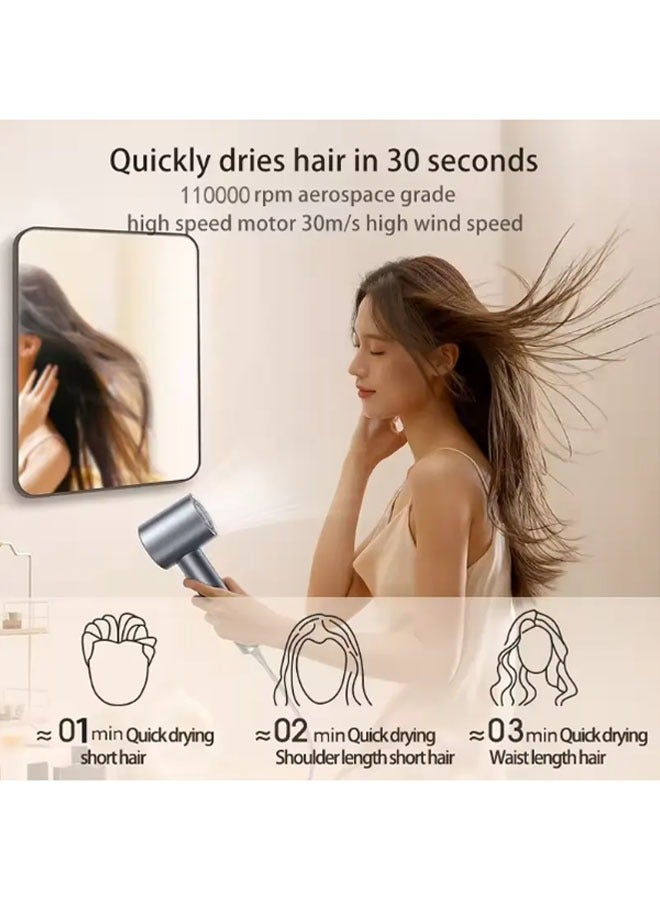 general High-speed hair dryer, professional salon, lightweight high-speed hair dryer, cold and hot air, negative ion digital display electric hair dryer - Image 5