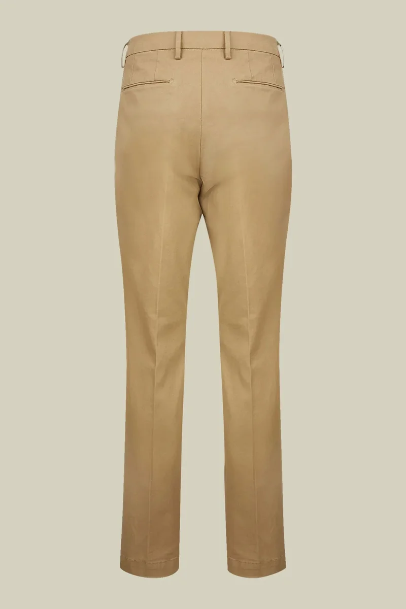 Doppelganger Men's classic twill chinos in a perfect fit - Beige