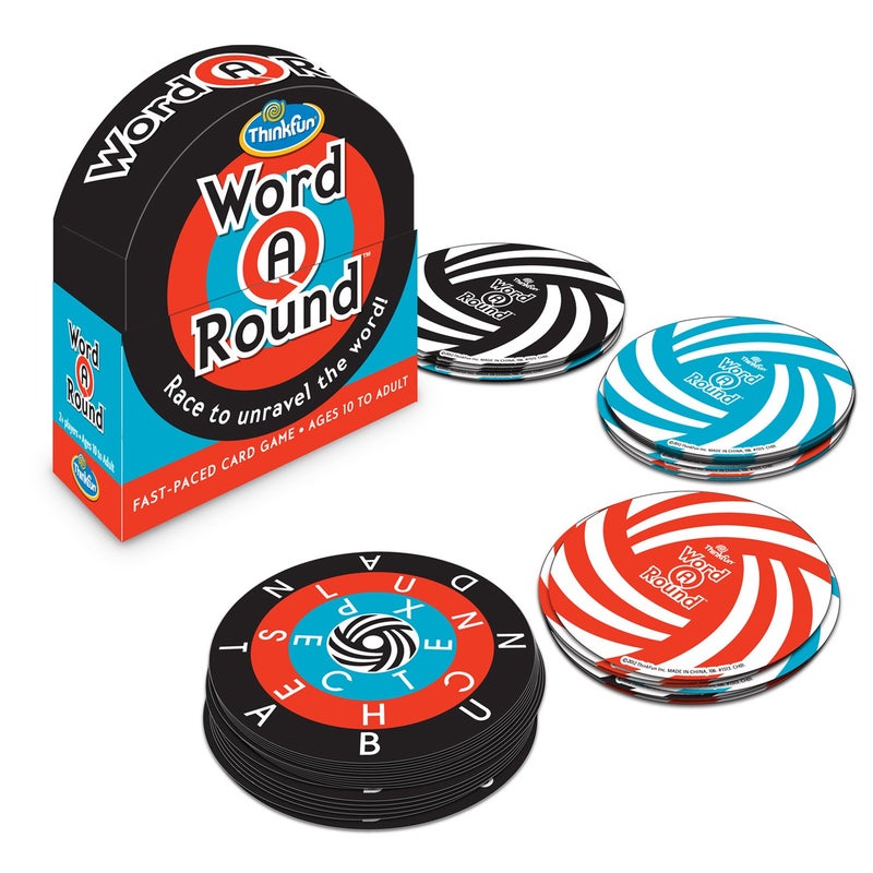 ThinkFun Word A Round Game - Engaging Vocabulary Builder for Teens and Adults | Quick-Paced Word Identification | Educational Fun | Recognized for Excellence in Play and Language Advancement - Image 1