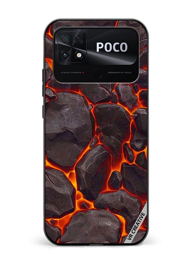 VR CREATIVE Protective Case Cover For Xiaomi Poco C40 Mattle Paint Texture Design Multicolour - Image 1