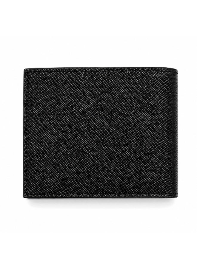 LACOSTE Men's Premium Leather Gift Set – Black Wallet, Card Holder & Keychain - Image 3