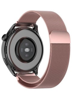 NIBEMINENT Milanese Loop Replacement Strap Watchband For Huawei Watch 3 / Pro 22mm Rose/Pink  - Image 5