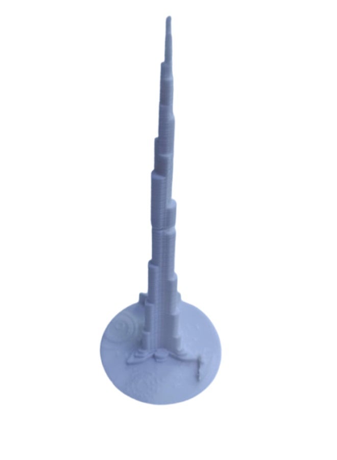 SBC Craft - Miniature Tower of Burj Khalifa Figurine for Desk or Shelf Decoration, - Image 1