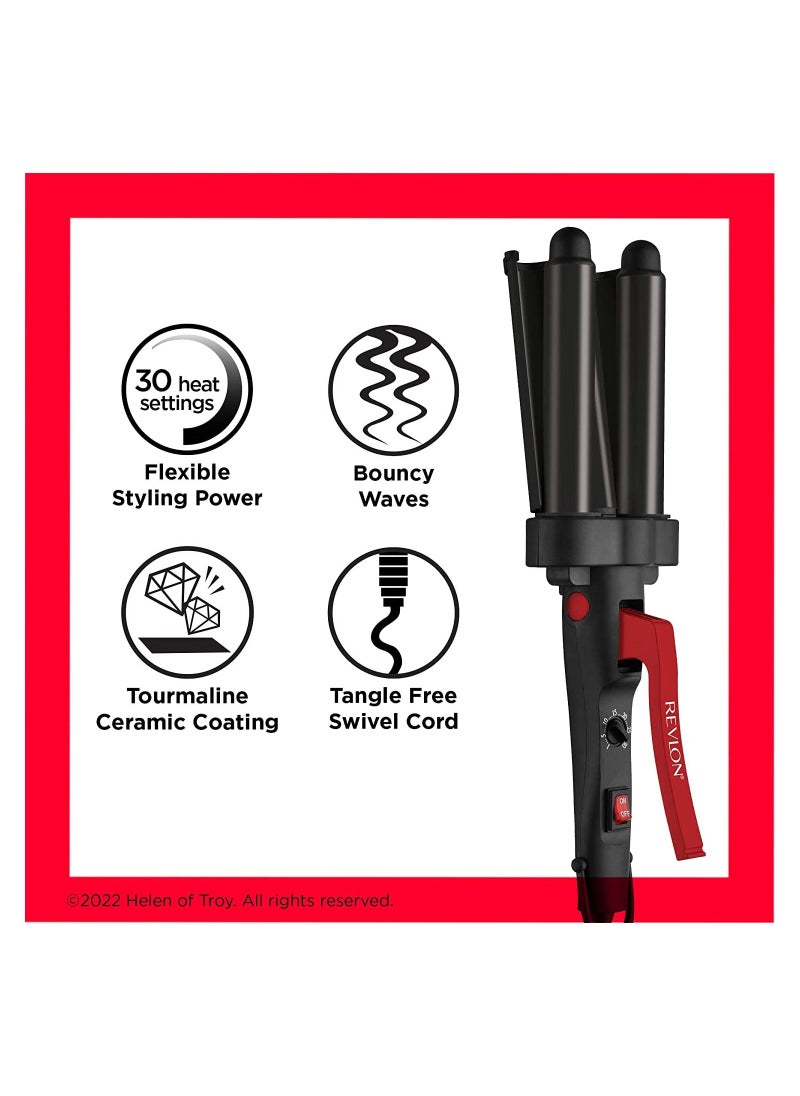Revlon Wave master Jumbo Straightener waver Faster styling With 3 jumbo barrels  - Image 2