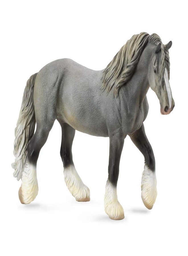 CollectA Shire Horse Mare, Grey, 6.7"L x 4.8"H