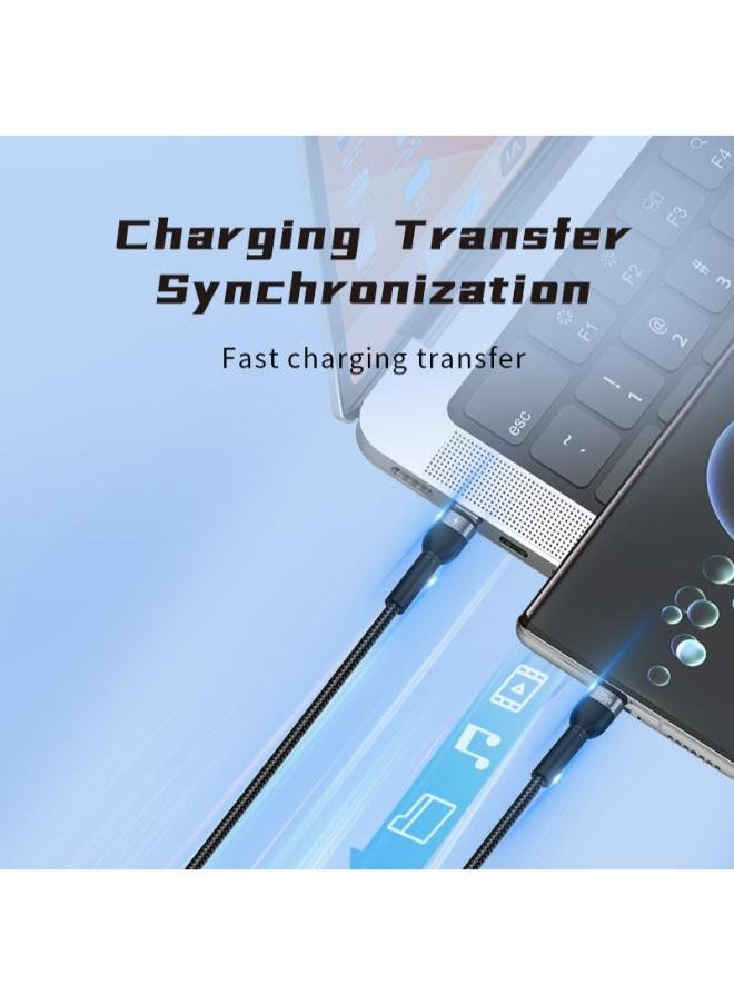 ريتشي - كابل Recci RTC-T16 2 في 1 للشحن السريع بتقنية PD، بقوة 65 واط، من Lightning إلى Type-C، بطول 1.2 متر - Image 1