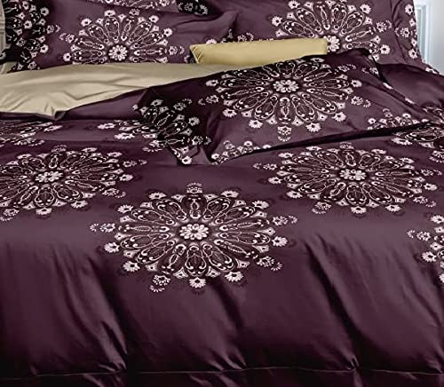 Laying Style غطاء لحاف كينغ سايز من قطن غلاسي الناعم من لايينغ ستايل™ II غطاء رازاى II غطاء لحاف لحجم سرير مزدوج مع سحاب (دوهرات) 90x100 بوصة - متعدد الألوان. - Image 2