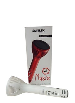 SOniLEX SONILEX SL-BS269 Karaoke Bluetooth Handheld Mic for Singing with Speaker (White)  - Image 2