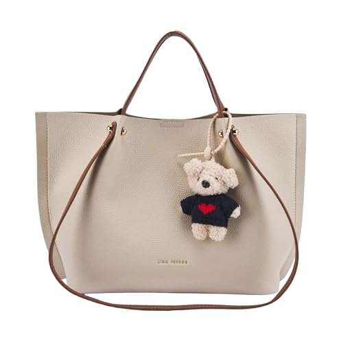 Lino Perros Avril Halo Beige Tote Bag - Image 1