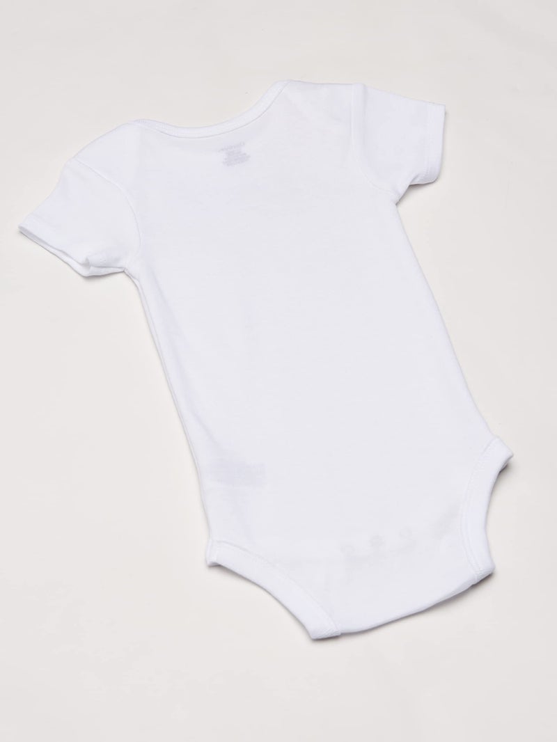 Gerber Baby Boys 5-pack Solid Onesies Bodysuits Baby-unisex-bodysuits, White, 3T US - Image 4