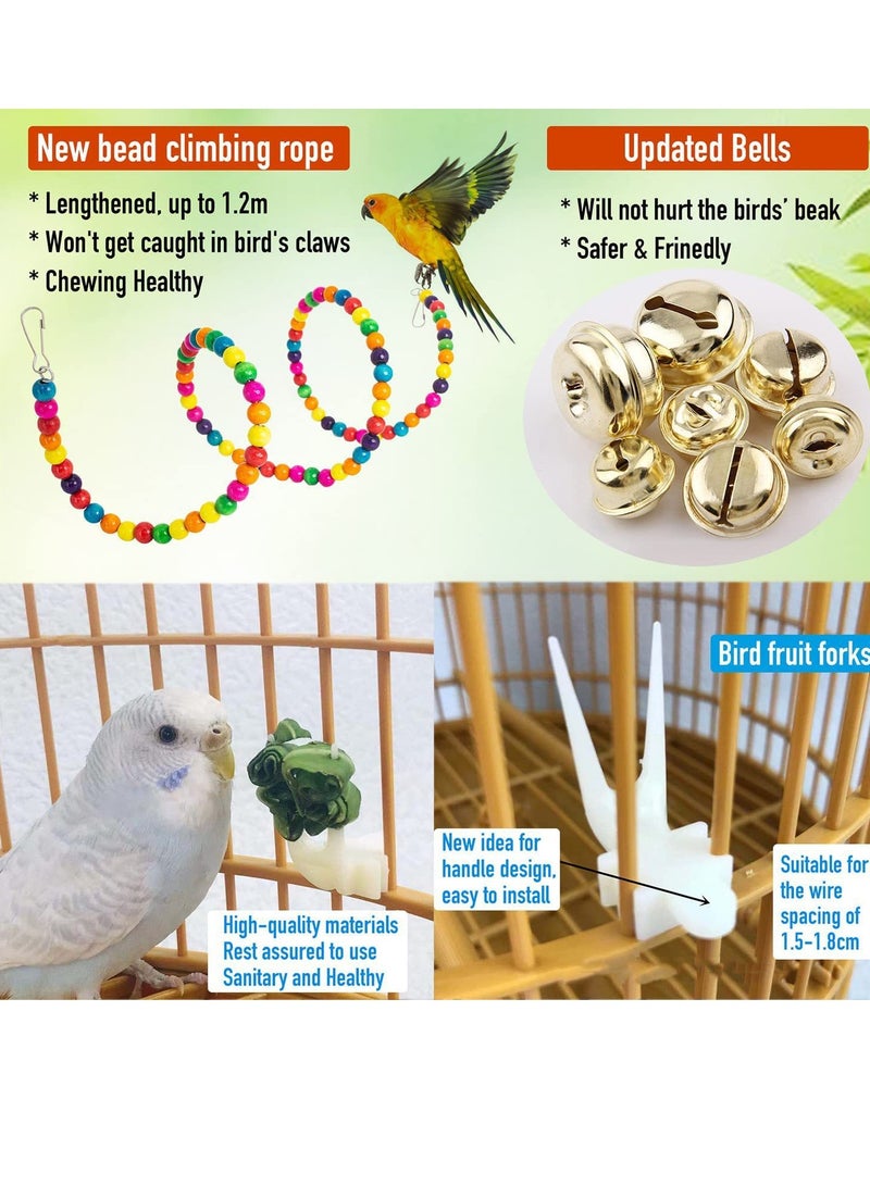 Parrot toy bird playset 15 piece pet supplies set - Image 2