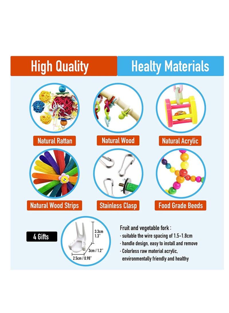 Parrot toy bird playset 15 piece pet supplies set - Image 3