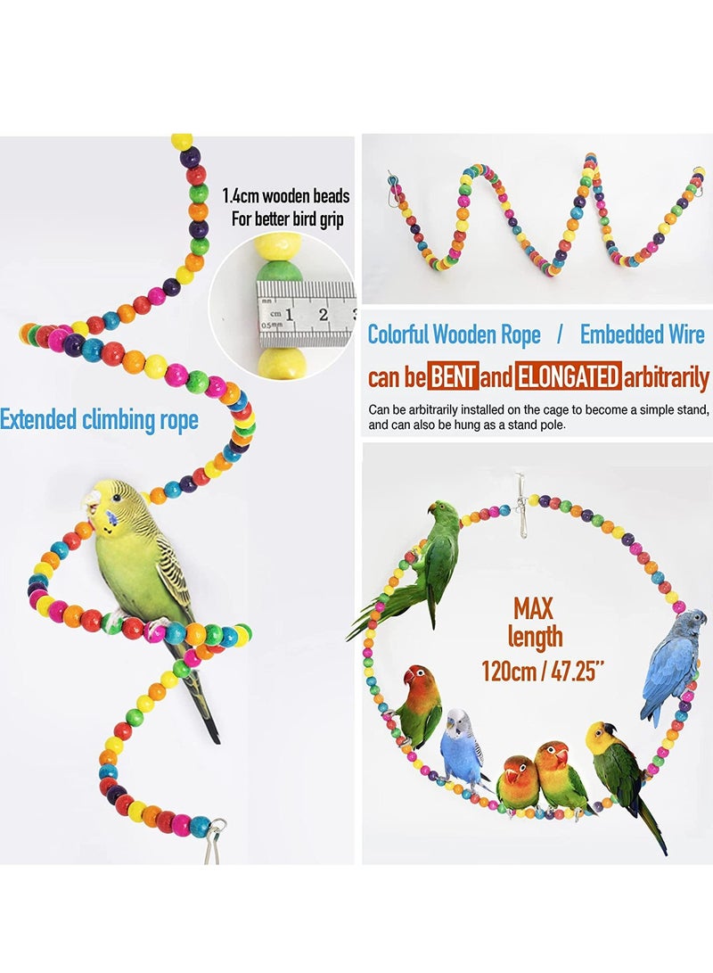 Parrot toy bird playset 15 piece pet supplies set - Image 4