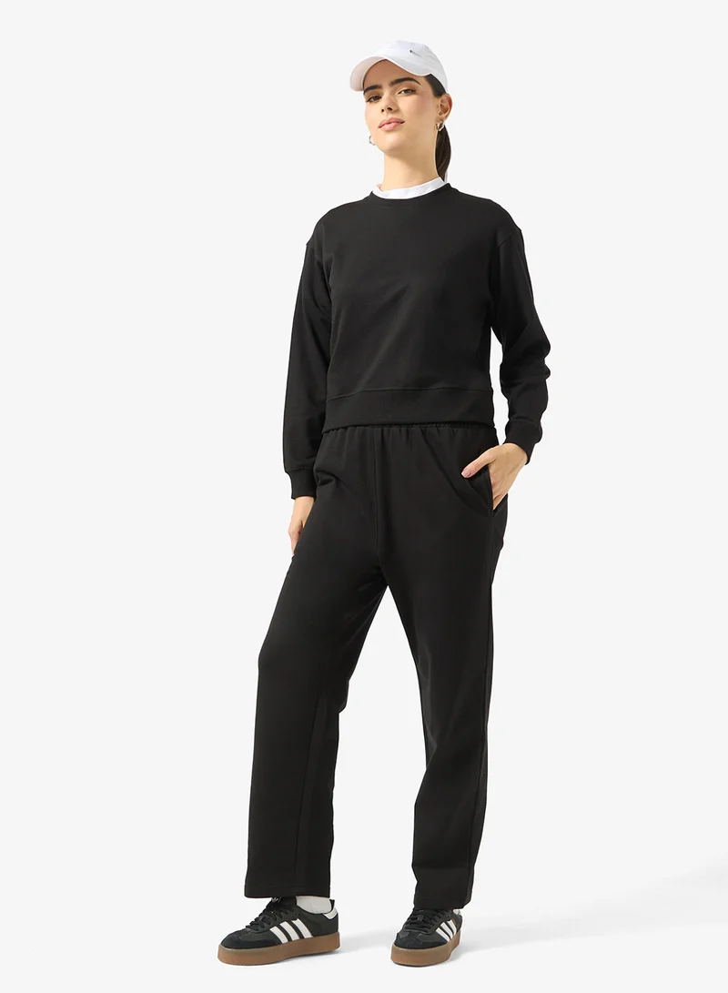 Ginger Basics Cotton Oversize Wide Leg Sweatpant