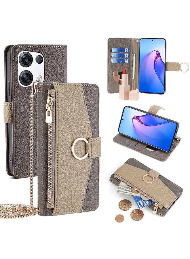 S-TOP Case For OPPO Reno8 Pro+ 5G Crossbody Litchi Texture Leather Phone Case - Image 1