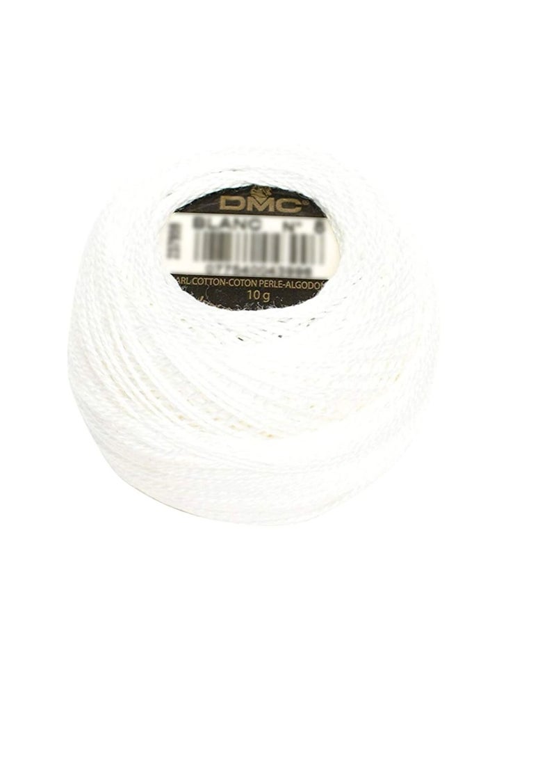 DMC Pearl Cotton Ball Size 12 141yd Snow White - Image 2