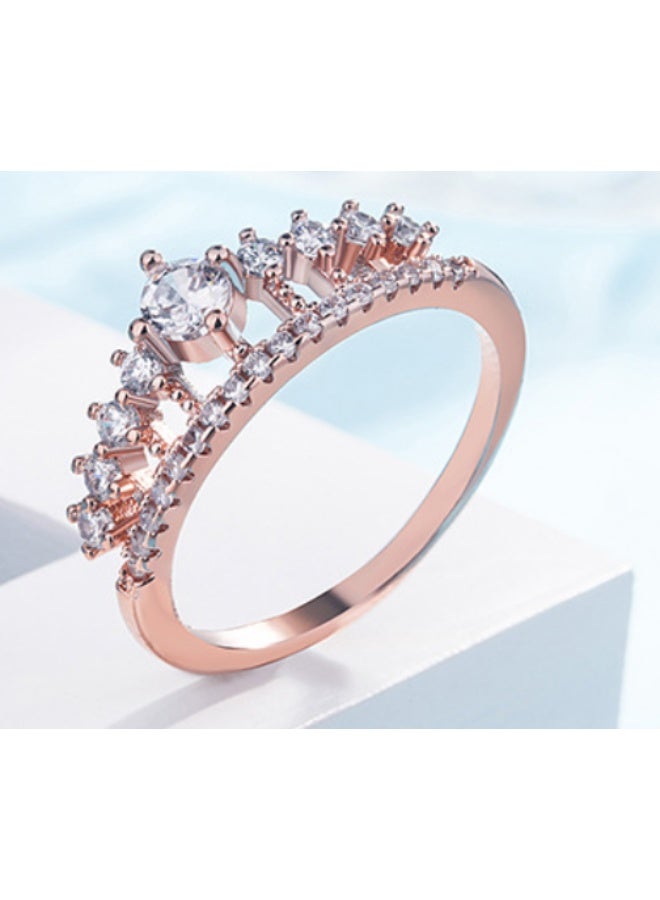KUYING Original Crown Design Gold Ring Center Main Diamond Group Inlaying Craftsmanship - Image 3