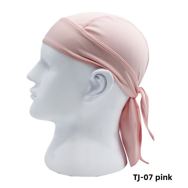 Generic Quick-Dry Cycling Pirate Cap Moisture-Wicking Breathable Sun-Blocking Headscarf TJ-07 Pink 