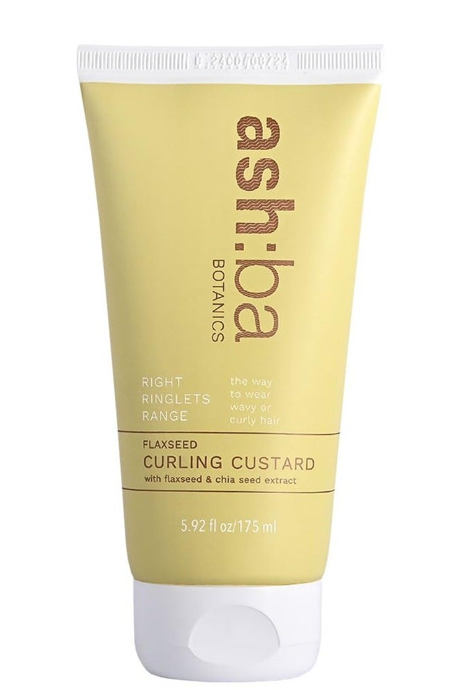 Ashba Botanics Flaxseed Curling Custard Natural Curly hair Gel for Curly Wavy Hair 200GM Excellent Hold Shine with Frizz Control - Image 1