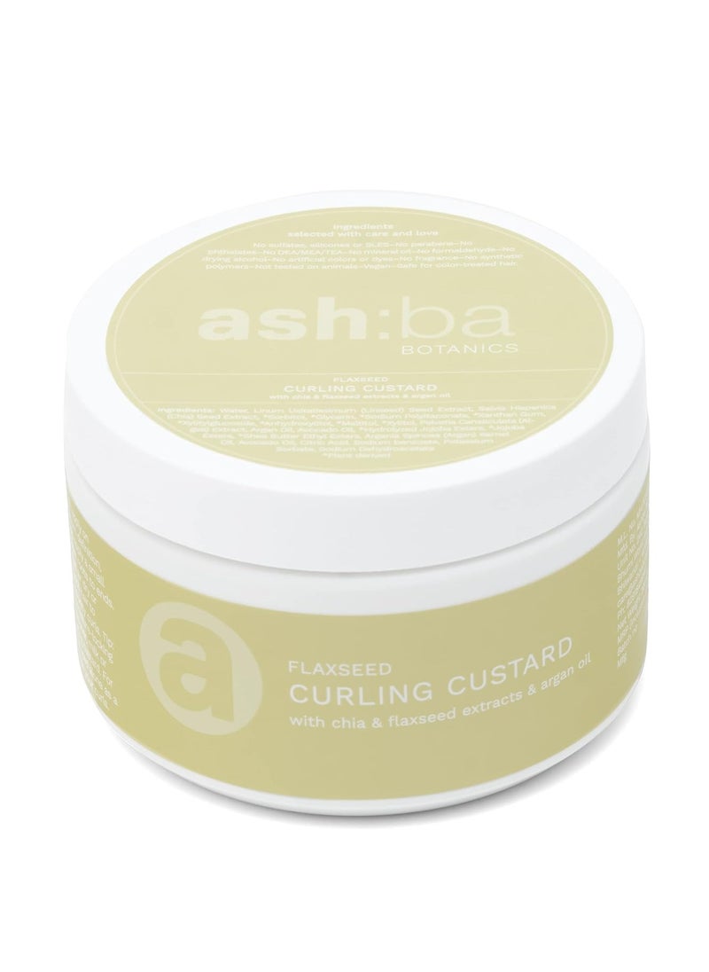 Ashba Botanics Ashba Botanics Flaxseed Curling Custard Natural Curly hair Gel for Curly Wavy Hair 200GM Excellent Hold Shine with Frizz Control  - Image 1