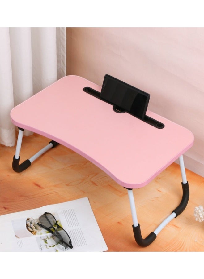 مكتب كمبيوتر محمول قابل للطي مع فتحة للتابلت 50 × 30 سم - Image 1