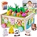 KMTJT Toddler Montessori Wooden Farm Toys  Babies 1218 Months Toy with Game Map for 1 2 3 Year Old Boys Girls  1st First Birthday Gifts for 12 Years  Wood Learning Educational Toys Fine Motor Skills - Image 4