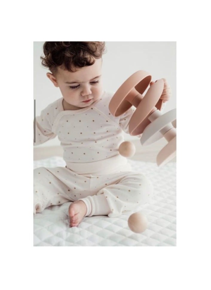 Elli Junior Bamboo Baby Pants Golden Dots - Image 3