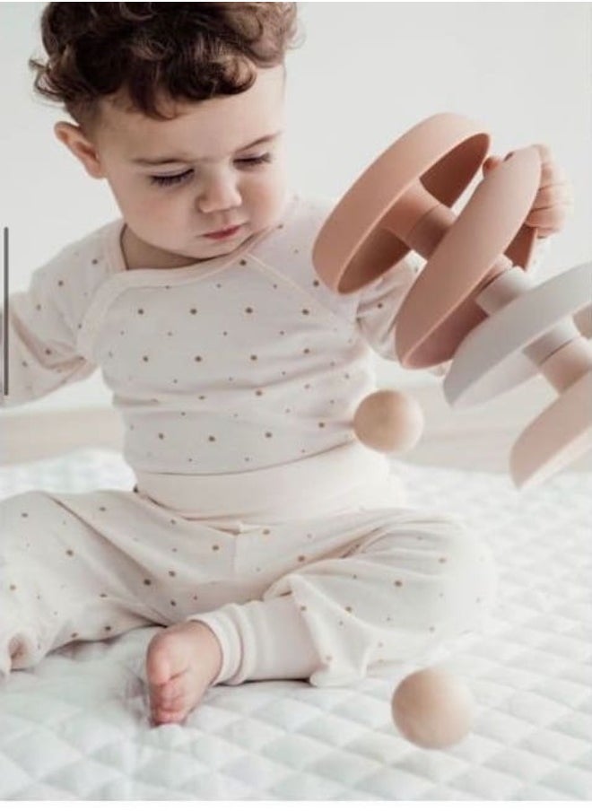 Elli Junior Bamboo Baby Pants Golden Dots - Image 1