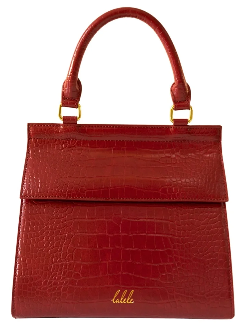 Lunchbag - Red Crocodile