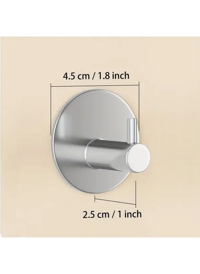 2 Pack Heavy Duty Black Towel Hooks Adhesive Metal Wall Mounted For Bathroom - Image 3