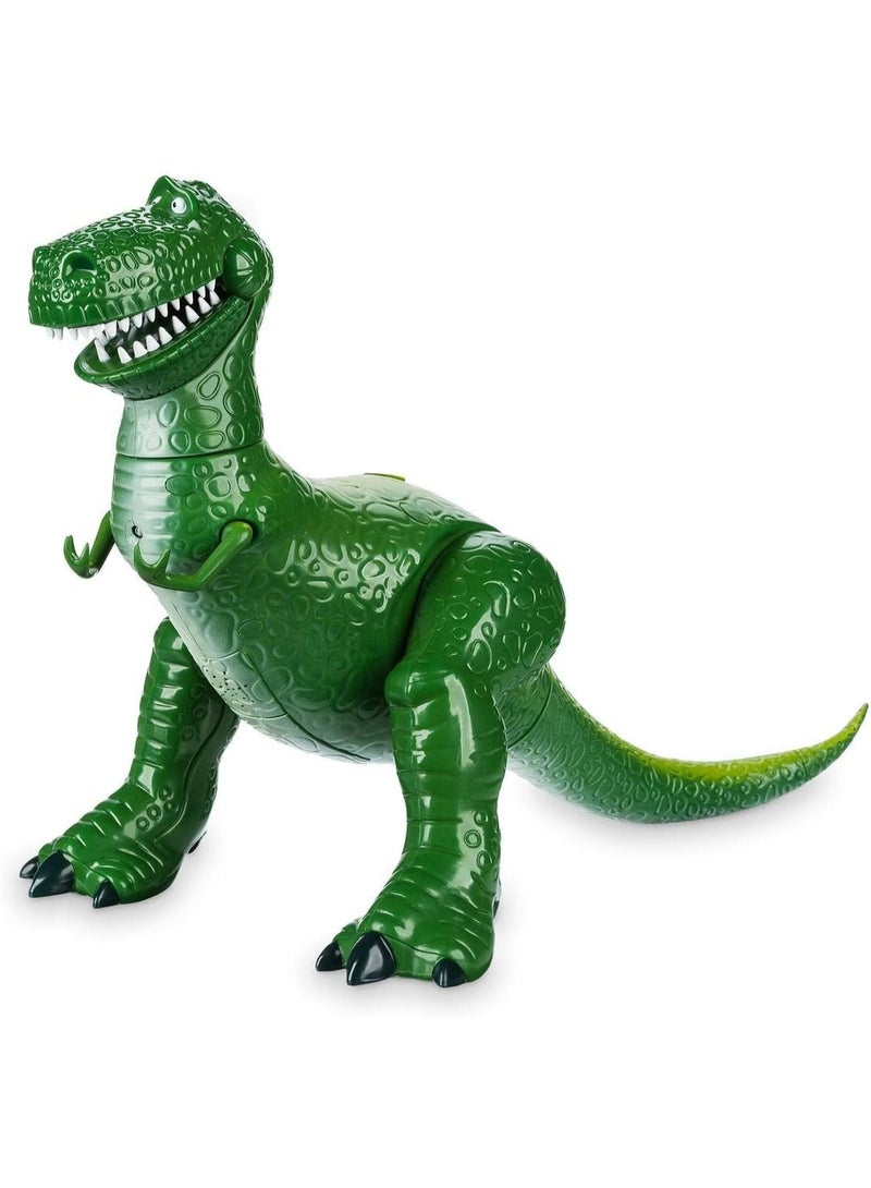 Disney Store Official Disney Rex Talking Dinosaur Action Figure, Movable Joints T-Rex Toy with Movie Sounds, Kids Collectible Play Gift for Boys Girls Age 3+ - Image 1