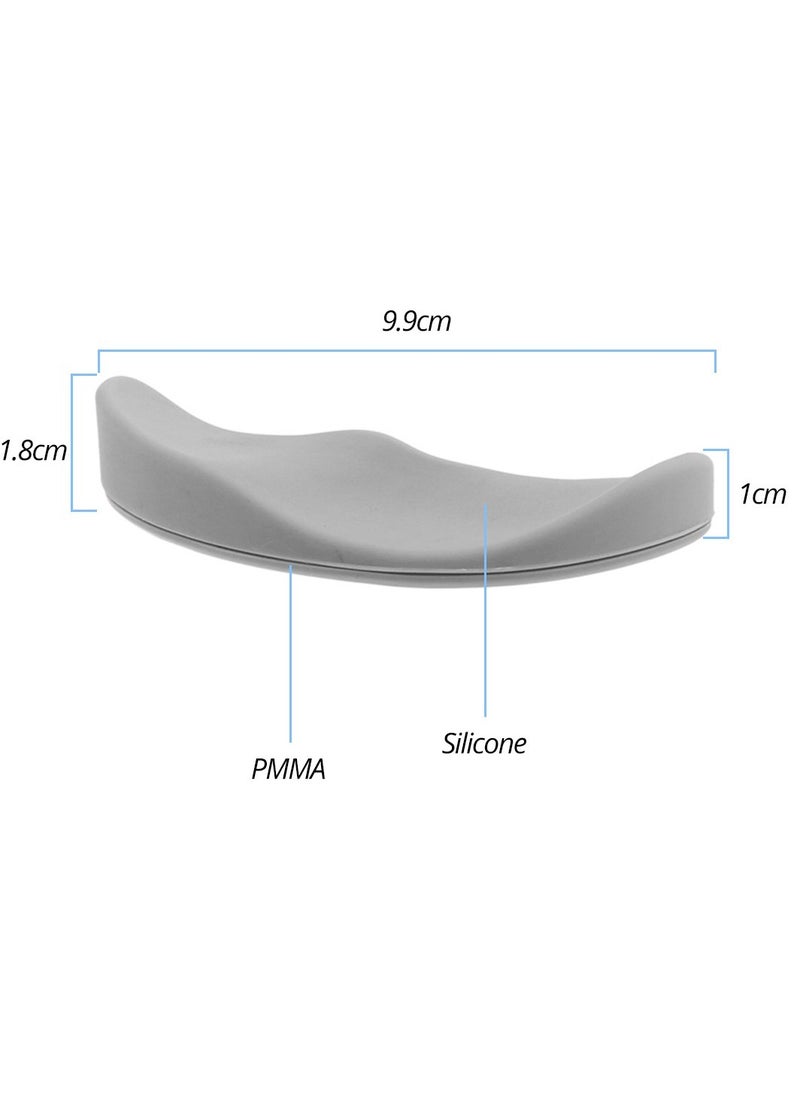 fonken - Mouse Pad Wrist Support, Ergonomic Handguard Mouse Pad Wrist Rest, Non Slip Durable Wrist Rest Support Mat, Computer Mousepad Support For Office Gaming Pc, (Pack Of 2pcs, Grey) - Image 1