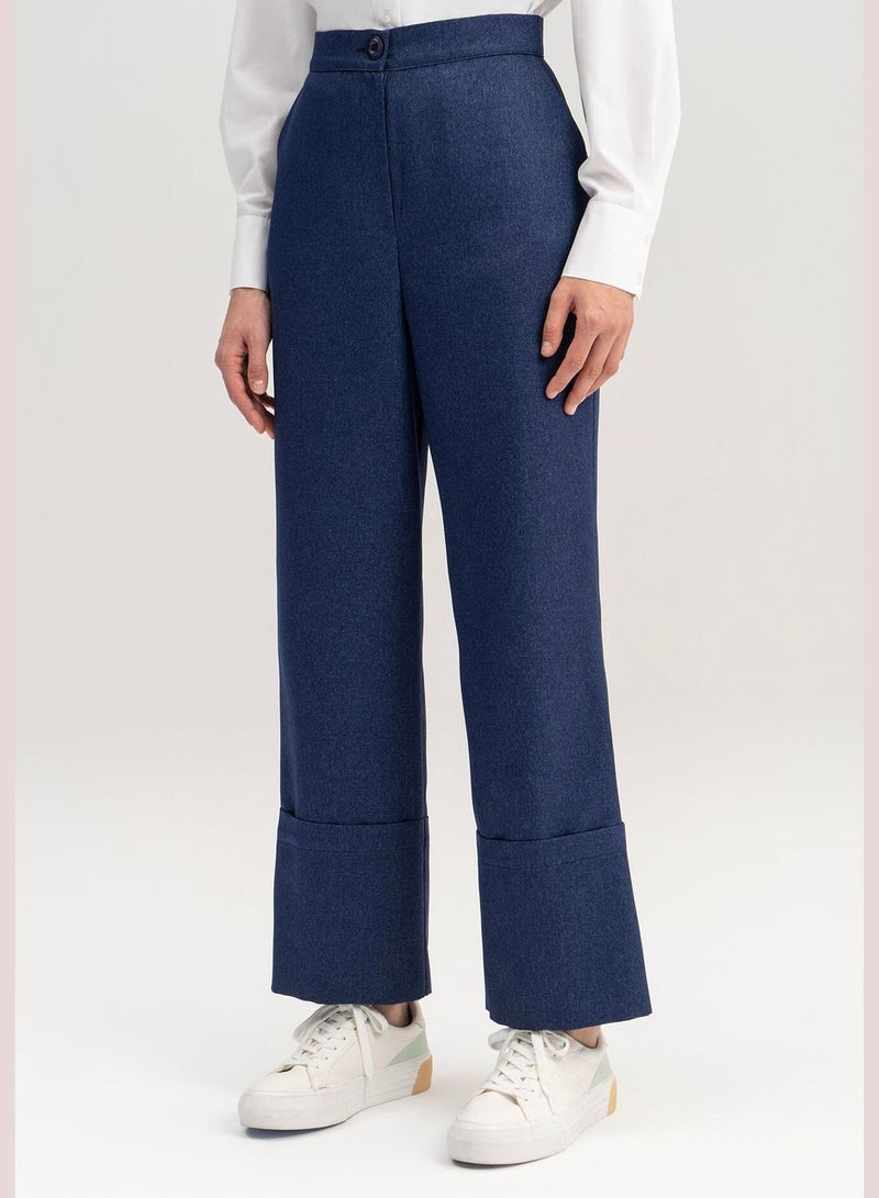 Touche HIGH WAIST TROUSERS WITH CUFF DETAILS - Image 4