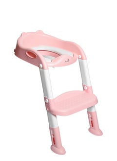 turtees® Potty Training Toilet Seat with Step Stool for Boys and Girls, Comfortable and Safe Potty Seat Potty Chair, Potty Training Seat Pad with Handle (Pink) - pzsku/ZFB4B0EE7FABB8C40B378Z/45/_/1723462888/e2c31d01-936e-450c-ad94-63cd4583fb3e