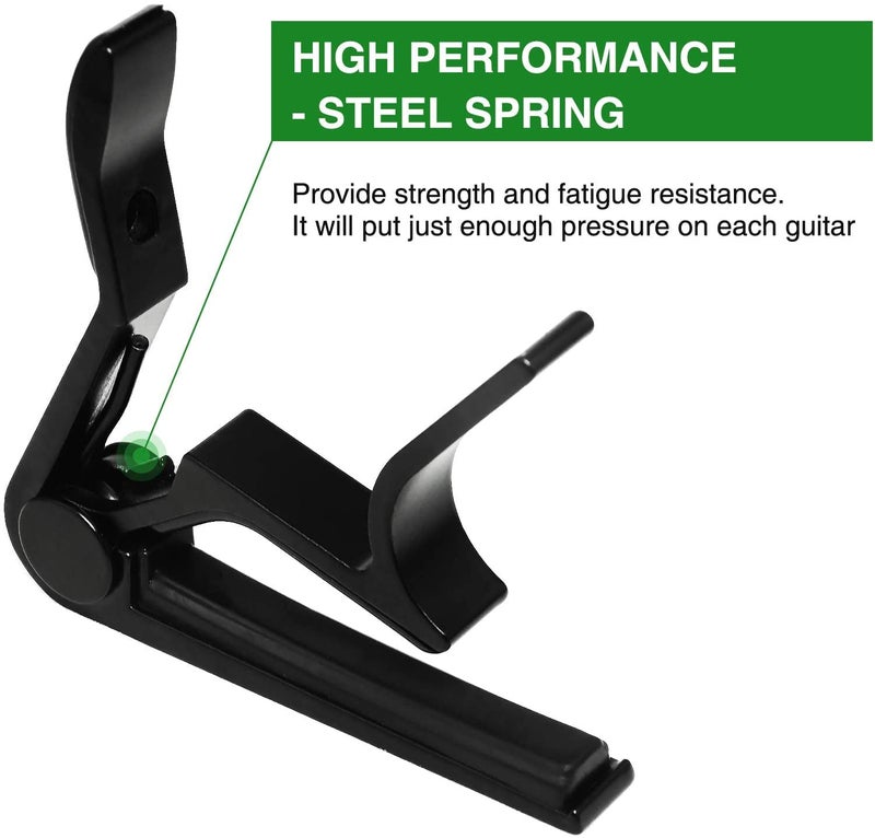Device Of Urban Infotech Aluminium alloy Guitar Capo-Quick Change One Handed Trigger Guitar Capo for 6-String Acoustic Guitar, Electric, Classical, Banjo, Mandolin, Ukulele - Image 2