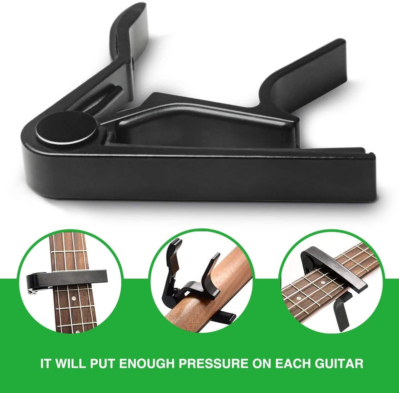 Device Of Urban Infotech Aluminium alloy Guitar Capo-Quick Change One Handed Trigger Guitar Capo for 6-String Acoustic Guitar, Electric, Classical, Banjo, Mandolin, Ukulele - Image 4