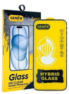 Screen Protector for iPhone 16 Pro Max 6.9-Inch, Black Edge Tempered Glass Film Clear