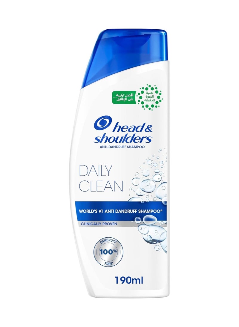 Daily Clean Anti-Dandruff Shampoo, with MaxFoam Technology Dandruff Won’t Come Back, Clinically Proven