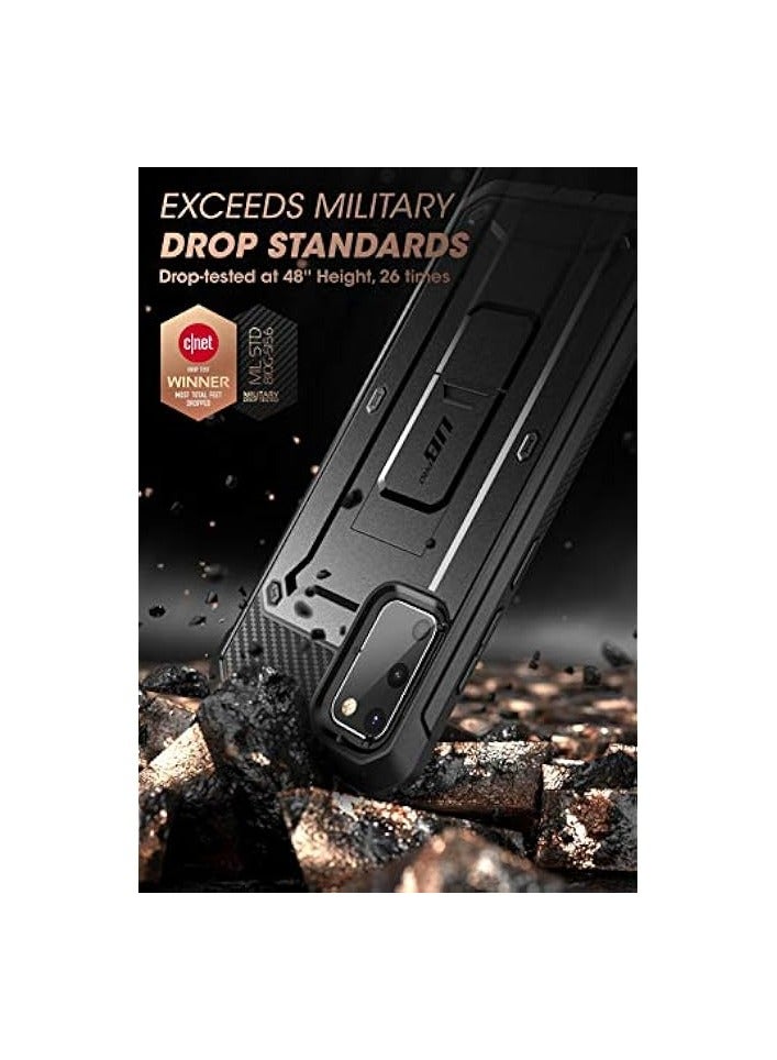 SUPCASE Unicorn Beetle Pro Series Case Designed For Galaxy S20 FE (2020 Release), Rugged Holster Case Without Built-in Screen Protector - Black - Image 3