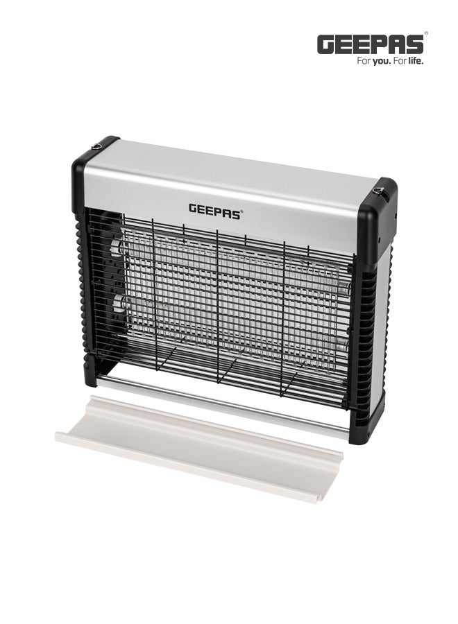 GEEPAS Electric Insect Killer with 8 x 2W UV Tubes, Advanced Technology, Pollution-Free Operation, Low Power Consumption/No Toxic Fumes or Vapor Easy Install and Clean, Fly Catcher for Home, Hotels & Offices, Insect Control 16 W GBK25618 Grey/Black - Image 2