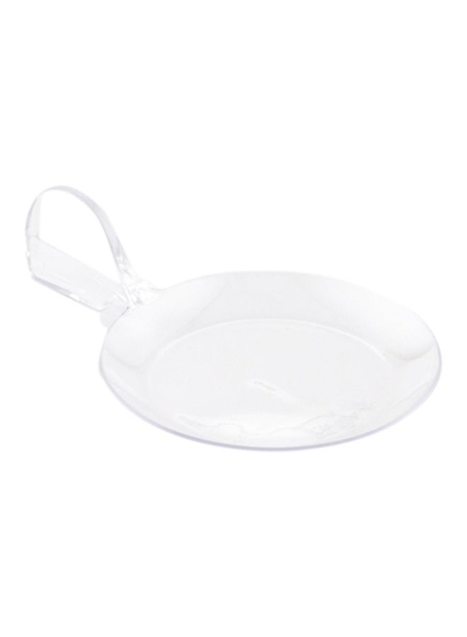 Restaurantware 3.7 x 2.5 Inch Dessert Plates, 100 Small Cocktail Plates - Unique, Fish-Shaped, Clear Plastic Disposable Appetizer Plates, Holds Entrees, For Weddings Or Birthday Parties - Image 1