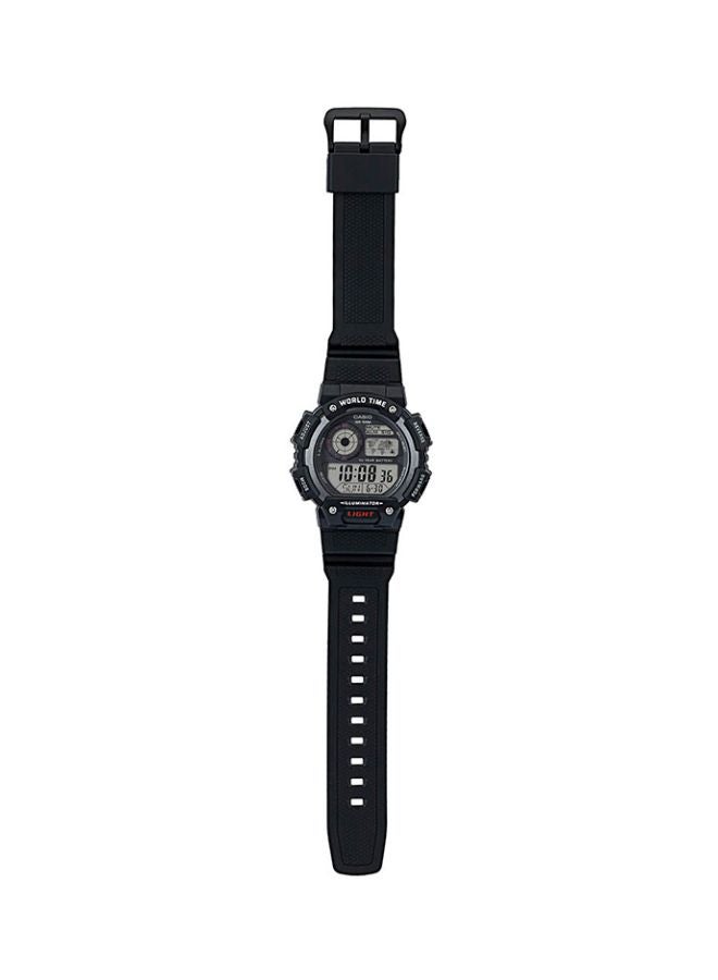 كاسيو ساعة يد رقمية للشباب AE-1400WH-1AVDF - 51 مم - أسود رجال - Image 5