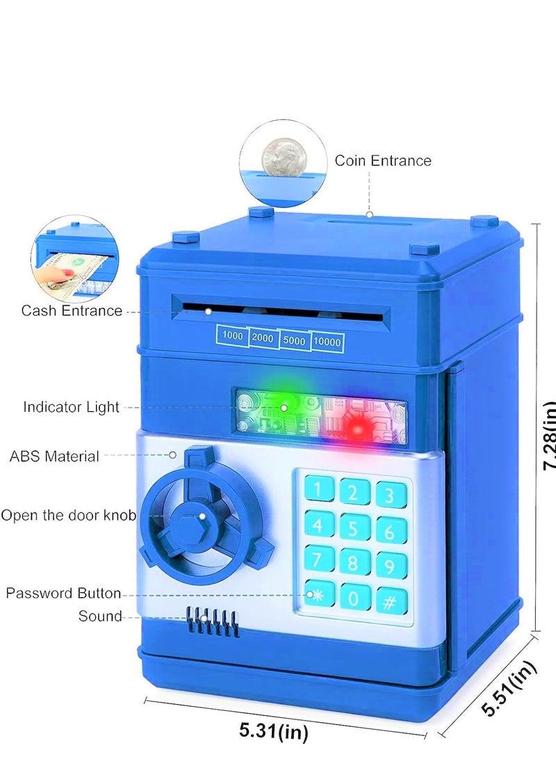 VIO Electronic Password Money Bank Mini Cartoon Safe Bank Box for Kids Cash & Coin Saving Habit Secure Piggy Bank Gifts for Boys Girls Pretend Play Educational Durable Fun Design  - Image 2