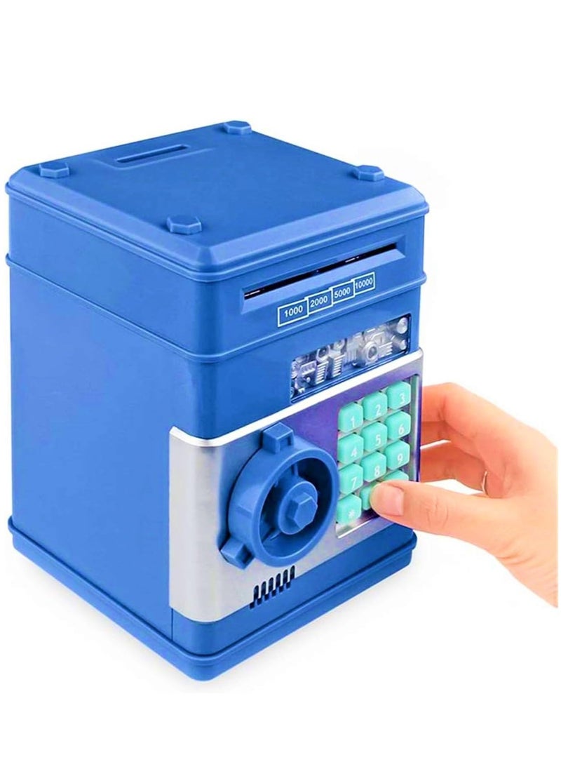 VIO Electronic Password Money Bank Mini Cartoon Safe Bank Box for Kids Cash & Coin Saving Habit Secure Piggy Bank Gifts for Boys Girls Pretend Play Educational Durable Fun Design  - Image 1
